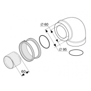 PROTHERM K1D Protherm Колено d 60/100 мм 90 градусов (2842)